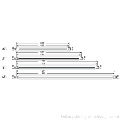 office lighting T8 30W 1.5m led tube light